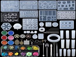 Mixed Style Jewellery Epoxy Casting Moulds Tools Set Silicone UV Clay Resin For making DIY2073047