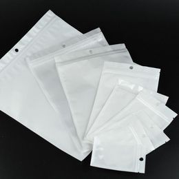 Clear white pearl Plastic Poly OPP packing Bags zipper Zip lock Retail Packages PVC bag for Case Rcxwl Vxqhp