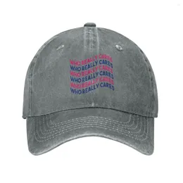 Ball Caps Baseball Cap TV Girl Who Really Cares Merch Unisex Vintage Distressed Denim Hip Hop Sun