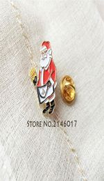 100pcs Custom Enamel Metal Pins Brooch Master Apron Lapel Pin Santa Ma Christmas Badge Mason mason Cartoon Xmas Men31562470091