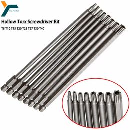 Screwdrivers Screwdrivers 8Pcs Torx Screwdriver Bit 1/4'' Shank Hex Wind Drill Head 150mm 200mm Screw Wrench Magnetic Star T8 T10 T15 T20 T25 T