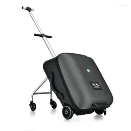 Suitcases Kids Scooter Luggage Children And Baby Can Sit On Travel Trolley Suit Men Women Bag Lazy