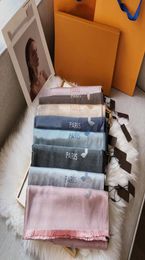 France Luxury Designers Old Flower Jacquard Scarf For Women Designer High Quality Tencel Cotton Knit Scarves Letters Classic Lapel9477429