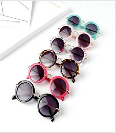 Kids Retro Sun Shades Infant Goggles Eyeglasses Sunglass Boys Girls Children Round Sunglasses Eyewear 6 Color8571618
