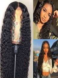 Ishow 24 inch Human Hair Wigs Women in a long curly wig and a small curly wave Light brown dark brownNatural Color9687633