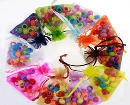 Colors 79cm mesh Organza Bags Jewelry Gift Pouch Wedding Party Xmas Gift candy drawstring bags package bags 2401977269728