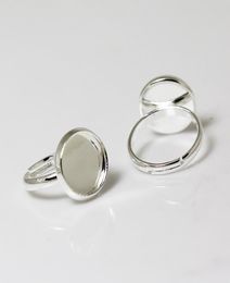 Beadsnice rings for children silver plated brass finger ring settings ring blanks fits 10mm round gemstone whole Jewellery ID 112522484