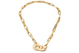 Pendant Necklaces 2021 Ins Gold Chain Handcuff Minimalism Minimalist Choker Trendy Korean Fashion Chic Women Party Jewelry4536924