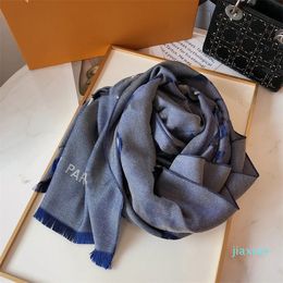 France Luxury Designers Old Flower Jacquard Scarf For Women Designer Tencel Cotton Knit Scarves Letters Classic Lapel