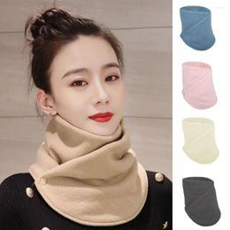 Scarves Double Layer Fleece Neck Warmer Thickened Warmth Women's Scarf Winter Fashion Scarf-collar Snood Plush Neckerchief