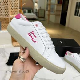 Full Shipped Saint Yslhoes High-quality Designer Inside Shoes Fashion with Sneaker One-to-one Trainer Leather Couple Outside Sports Trendy 1AFA