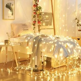 6.5Ft LED Holiday String Lights, Prom Party Festive Christmas Independence Day Bedroom Valentine's Day Light String Battery Not Included (Yellow Color)