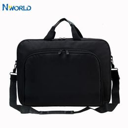 15.6 Inch 17 In Laptop Bag Business Portable Nylon Computer Handbags Laptop Shoulder Handbag Zipper Shoulder Simple Style 231226