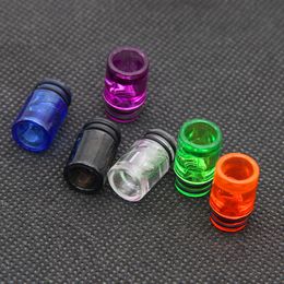 Wholesale 510 Spiral Drip Tip Smoking Accessories Anti Spit Back Plastic Thread Wide Bore 6 Colour MouthPiece For CE3 CE4 EGO TFV8