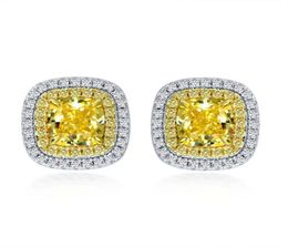 Designer Earring Women S925 Sterling Silver Stud Earrings Fashion Woman Ear Ring Womens Yellow Pink Diamond Earings 225CT Zircon 2390644