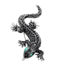 Pins Brooches Pins Lizard Brooch For Women039s Shirt Cute Silver Gifts Fashion Jewellery Metal Pin Set Enamel Rhinestone Gecko W3151071