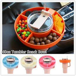 Snack Bowl for 30/40 oz Tumbler with Handle Snack Bowl Compatible Reusable Snack Ring for Cup AccessoriesWLL2132
