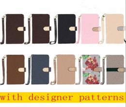 Fashion designer phone cases for iPhone 12 13 Pro max 11 11Pro XR XS MAX shell leather Multifunction card package storage wallet 1558993