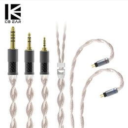 Accessories KBEAR InspirationS 4 Core 4N Single Crystal Copper Silver Plated Upgrade Earphone Cable Wired Headphone Accessories KBEAR INK