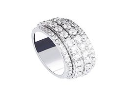 Cluster Rings Moissanite Ring Men039s Platinum Diamond European And American Shining Luxury Starry Running Finger Jewelry1919852