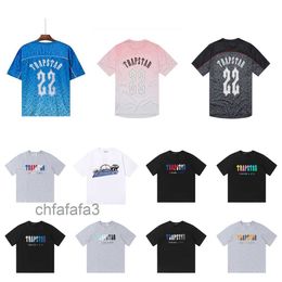 High Quality Mens Tshirts Trapstar t Shirt Designer Shirts Print Letter Luxury Black and White Grey Rainbow Colour Summer Sports Fashion Top Short Sleeve Eu XWLS