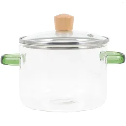 Bowls Glass Pot Pots For Induction Cookers Transparent Pan Korean Noodles Cookware