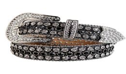 Western Cowgirl and Cowboy Bling Rhinestone Belt Studded Belt Removable Buckle for Women and Men8504596