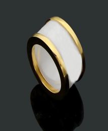 Fashion white black designer ring bague for lady women Party wedding lovers gift engagement jewelry9587163