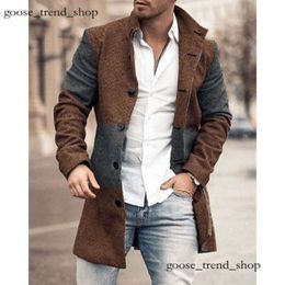 Mens England Spring Long Style Brand Outerwear Men's Clothing S Windbreaker Trench Coats Fashion Men Jackets Casual 181