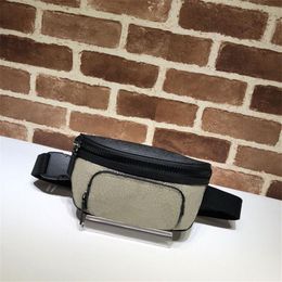 Classic style genuine Leather women and men fashion Waist Bags fanny pack printed designer fannypack chest bag 4509462645