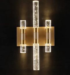 Lamps Postmodern Bubble Crystal Wall Lamp Luxury Led Wall Sconce Bedroom Bathroom Mirror Light Home Decor Lighting Fixtures LLFA