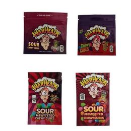 mylar packaging bags chewy cubes warheads 3 side seal zipper pack Dsehm Puwwi