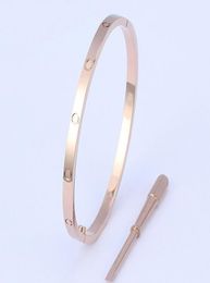 Love Screwdriver Bracelets Designer Bangle Classic C Design Jewelry Men and Women Bracelets Not Fade Allergy 4446148