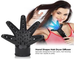 Hand Shape Hair Dryer Diffuser Hood Cover Hairdressing Blow Collecting Wind Fast Drying Blower Nozzle for Home Salon Curly Styling3168511