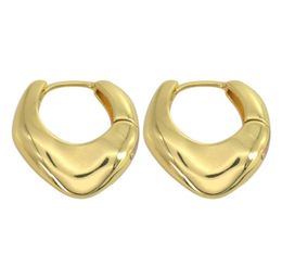 Hoop Huggie 18K Gold Plated Luxury Quality Earrings For Women 2022 Ladies Classic Oval Circle Christmas Gift Female Jewelry4960384