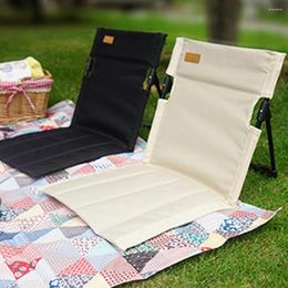 Camp Furniture Outdoor Camping Backrest Cushion Folding Back Chair Beach Chairs Picnic Supplies For Hiking Garden