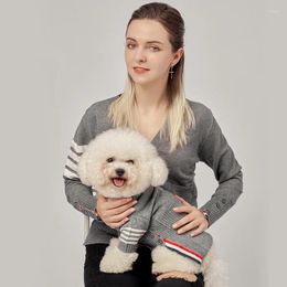 Dog Apparel Autumn Pet Clothes Cat Sweaters Warm Grey Sweater For Puppy Woman Baby Cardigan Winter Clothing XS-6XL