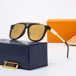 luxury Oval sunglasses for men designer summer shades Polarised eyeglasses black vintage oversized sun glasses of women male sunglass 1135