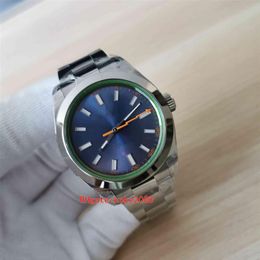 Top Quality BP men Watches 2813 Movement 40mm 116400 Sapphire 316L Stainless Steel Blue Dial Blue Luminescent Mechanical Automatic250B