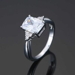 Ring Square style simple classic copper with zircon Colour refraction for women21152776935789