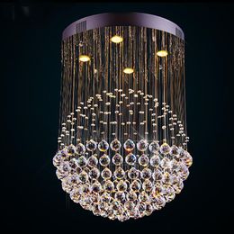 New Modern LED K9 Ball Crystal Chandeliers glass ball chandelier light modern chandelier lights Chandelier Clear Ball Ceiling Ligh282m