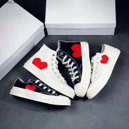 Designer Shoes Classic Casual Men Women Sneakers1970 Canvas Shoes Star Sneaker Chuck 70 Chucks 1970 Big Eyes Red Heart Shape Platform All the year round outdoor shoes