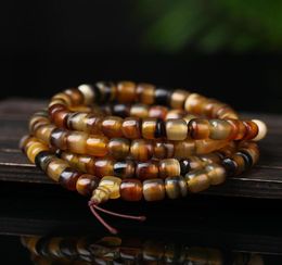 Selected mountain tortoise shell bracelet with blood thread transparent high secret text playing Buddhist Beads Bracelet 108 neckl1422888