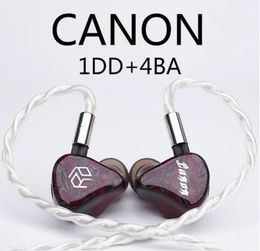 Earphones Yanyin Canon 1DD+4BA Hybrid 3 Switch Custom Hifi HighEnd Monitor Studio 2Pin 0.78mm Audiophile Musician Earphones Headphones