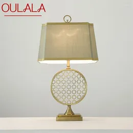 Table Lamps OULALA Modern Lamp Bedside LED Classical Design E27 Desk Light Home Decorative For Foyer Living Room Office Bedroom