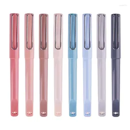 Snowhite Mini Pocket Pen Quick-drying Straight Rollerball Portable Gel 4PCS