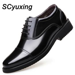2023 Man Split Leather Shoes Rubber Sole Size 36 37 38 39 40 41 42 43 44 45 48 Business Office Male Dress Lether 231226