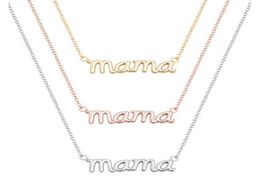 10PCS Small Mama Mom Mommy Letters Necklace Stamped Word Initial Love Alphabet Mother Necklaces for Thanksgiving Mother039s Day3133224