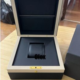 Watch Boxes Luxury Box For Top Brand Customizable Logo Wooden Case Leather Inside High-grade Watches Packaging