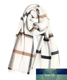 White Plaid Scarf Women Cashmere New Autumn Winter Thickened Warm Shawl Scarfs Factory expert design Quality Latest Style Or1656970